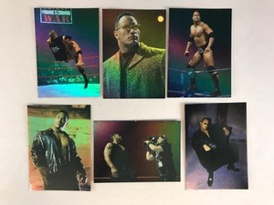 ROCK SOLID (2000): WWF's DWAYNE THE ROCK JOHNSON "HOLOFOIL" Chase Card Set WWE