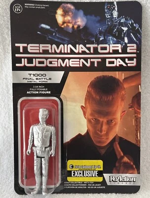 Figura exclusiva Terminator 2 Judgement Day T-1000 Final Battle Metal Form EE Foto 1 de 4