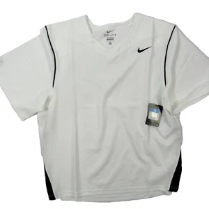 NIKE Dri-Fit Legend Engineered White Jersey Short Sleeve Shirt Mens Medium NEW! - Picture 1 of 5