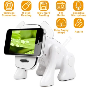 Dog Animal Wireless Speaker Stereo Music Player FM Radio For Cellphone Tablet - Picture 1 of 9