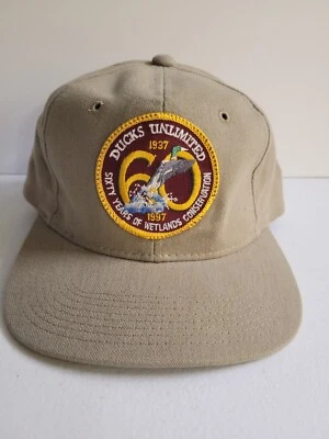 1937-1997 Ducks Unlimited 60 años conservación humedales camionero sombrero con correa Foto 1 de 4