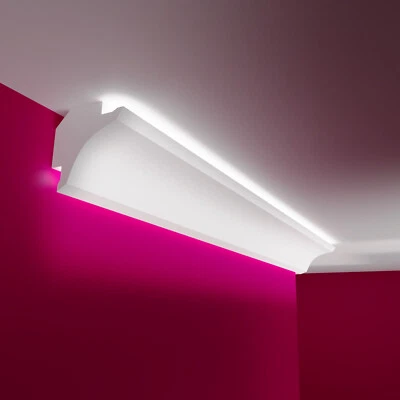 Barre en stuc ELHARE bande LED profils lumineux mur éclairage indirect profil... - Photo 1/4
