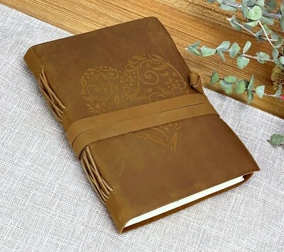 Genuine Leather Journal For Women Writing Notebook Handmade Leather Bound 7x5" - Image 1 of 4