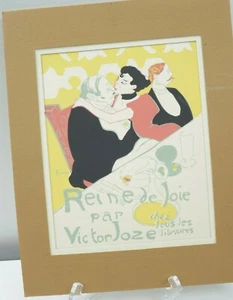 Henri de Toulouse-Lautrec Silkscreen Reine de Joie par Victor Joze Mid Century - Picture 1 of 8