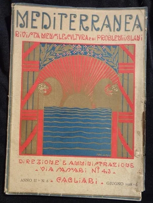 MEDITERRANEA RIVISTA ILLUSTR MELIS 1928 CAGLIARI SARDEGNA DELEDDA SARDO RARO BOO - Immagine 1 di 4