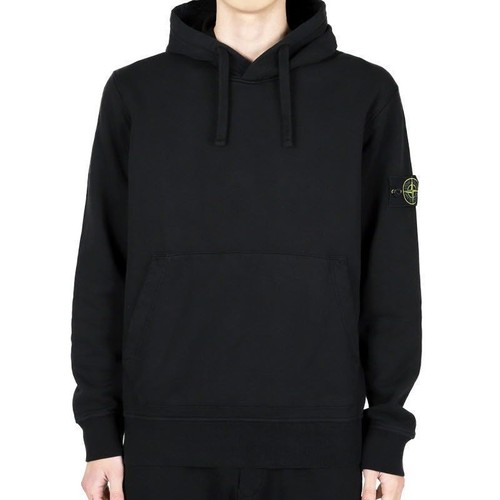 Stone Island Stone Felpa con Cappuccio Uomo Patch Cotone (Nero) 6100045 123197289