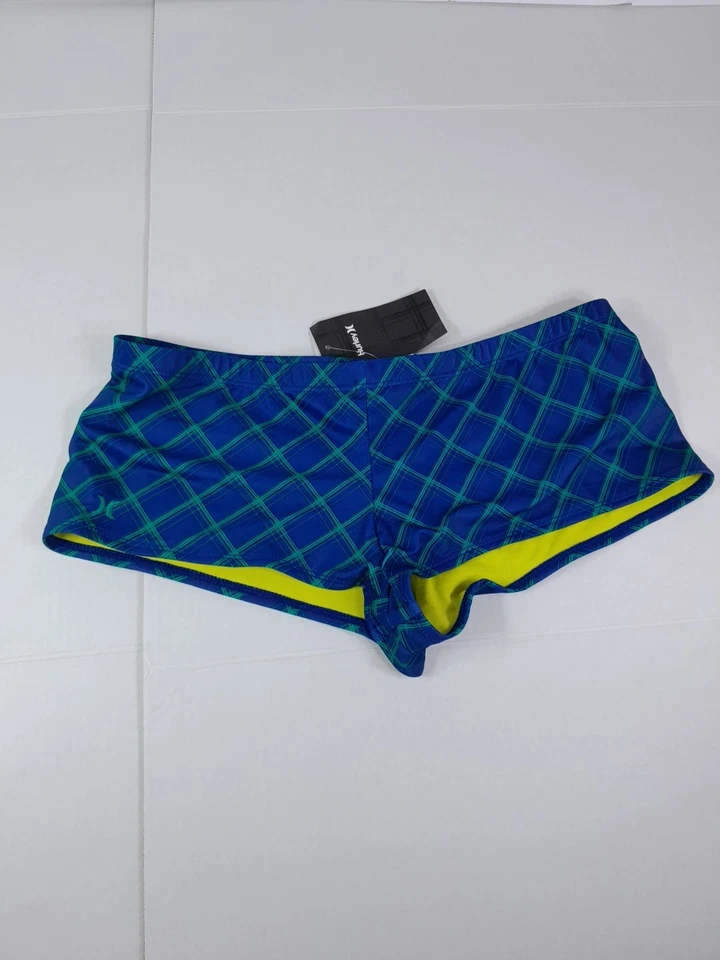 Nuevo con etiquetas Pantalones cortos de natación para niños Hurley para niños Y2k a cuadros talla XL Foto 1 de 4