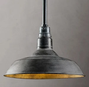 Restoration Hardware Vintage Barn 10in Pendant lamp - NEW - Picture 1 of 5