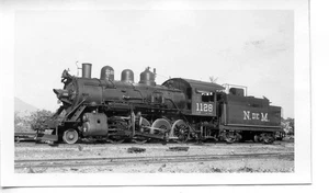 25D524 RP 1950s NdeM FERROCARRIL MÉXICO 2-8-0 LOCO #1128 - Imagen 1 de 1