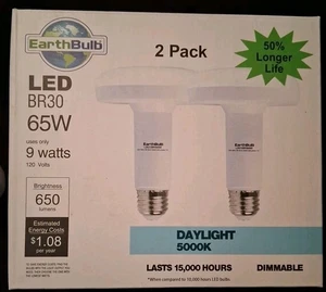 2 LED SlimStyle BR30 Dimmable Daylight Indoor Floods Tested Before Shipping B99 - Picture 1 of 3