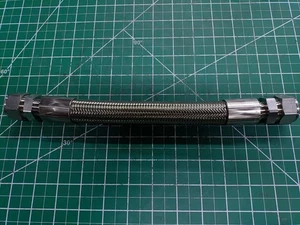 Swagelok 12" Braided Hydraulic Hose 3/4" OD Compression Fittings Stainless Steel - Picture 1 of 3