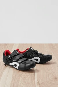 PELOTON || Zapatos de ciclismo de interior originales con tacos en negro + rojo - TALLA 8/EU 39 - Imagen 1 de 9