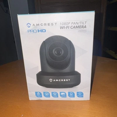 Cámara de seguridad IP Amcrest IP2M-841B interior panorámica/inclinable 1080P WiFi negra caja abierta Foto 1 de 4