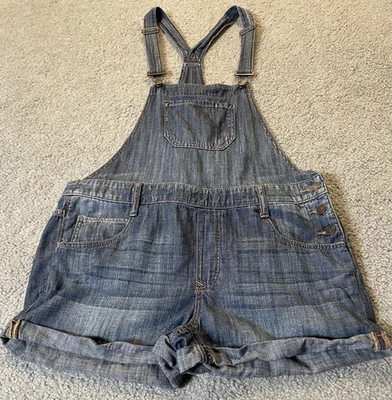 Pantalones de mezclilla Y2K Express mameluco general para mujer talla 8 ajustes correa botones clásicos Foto 1 de 4