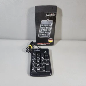 Perixx Peripad 201 Plus Slim USB Keypad Vintage PreO TK-552 New Open Package - Picture 1 of 7