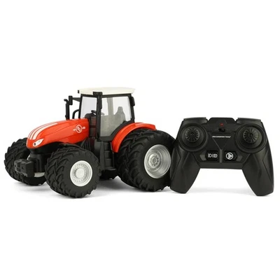 1/24 Big Country Toys Red & White Remote Control Tractor with Dual Wheels 505 - Image 1 of 4