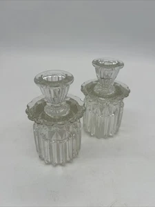 Candelabro vintage de doble cara y votivo • Juego de 2 cristales - Imagen 1 de 12
