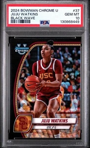 2024 Bowman Chrome University Black Wave #37 Juju Watkins PSA 10 - Bild 1 von 2