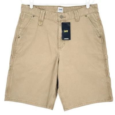 Pantalones Cortos Lee Workwear Para Hombre Carpintero Caqui Oscuro Talla 33 Bolsillos Resistentes Herramienta Nuevos con Etiquetas Foto 1 de 4