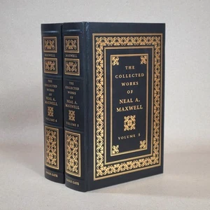 COLLECTED WORKS OF NEAL A. MAXWELL Vol 5 & 6 Mormon LDS Luxury Edition HC Lot - Picture 1 of 17