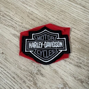 Harley-Davidson Motorcycles Logo Black & Gray Embroidered Patch - Sewn On Fabric - Picture 1 of 4