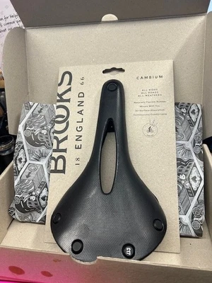 Brooks седло C17 резной черный новый в коробке - Изображение 1 из 3
