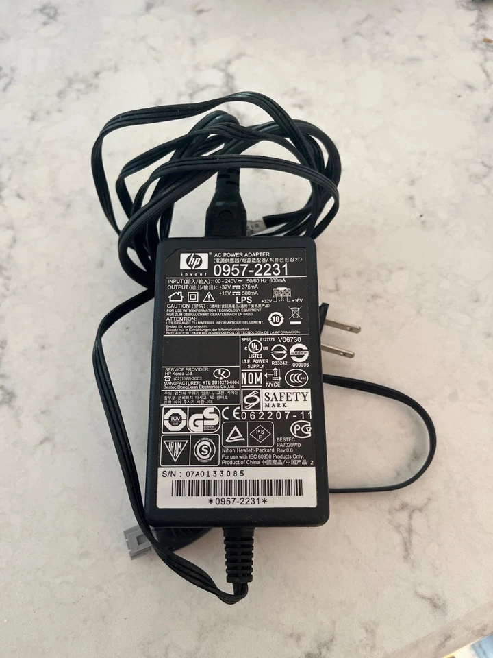 OEM HP 0957-2231 Printer AC Power Adapter Deskjet Photosmart C4200 C4300 C4400 - Image 1 of 1