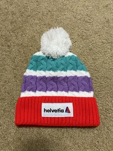 Helvetia Swiss Ski Team Fans Winter Ski Strick Mützen Beanie - Bild 1 von 6