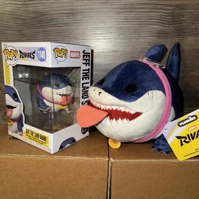 Marvel Rivals Jeff the Land Shark Funko Pop Vinyl Figure & Plush Lot NWT 2025