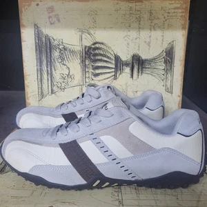 Scarpe da uomo taglia 11,5 Perry Ellis America Franklin Skr grigio/beige pelle scamosciata - Foto 1 di 24