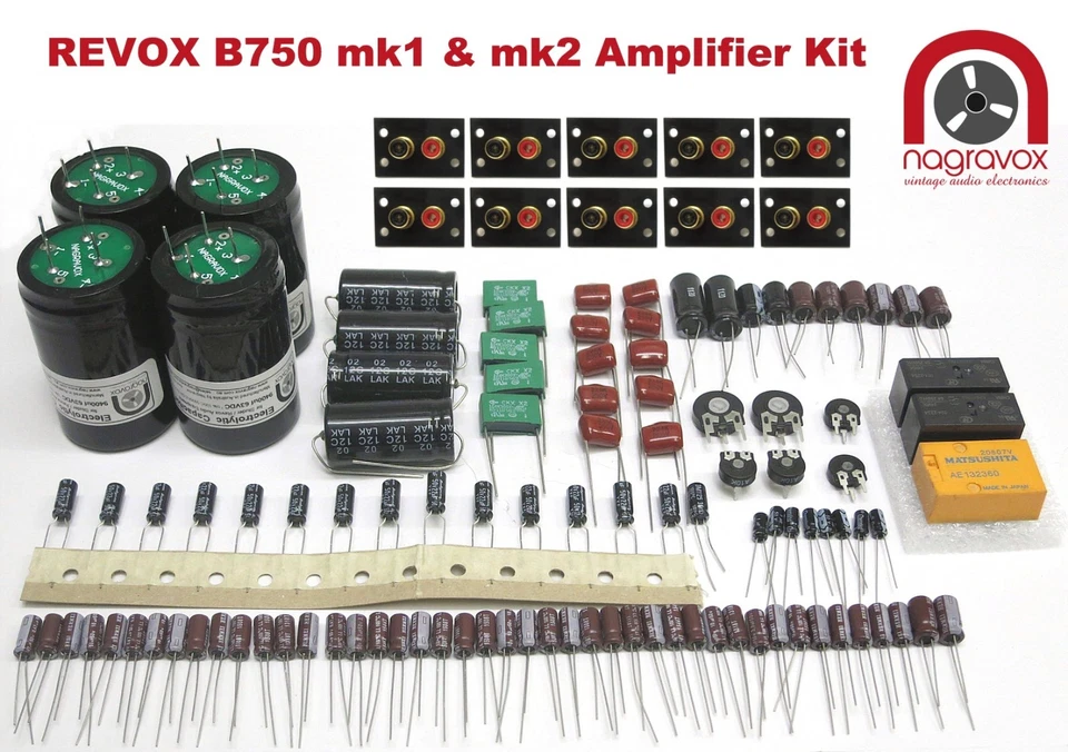 Revox B750 amplifier FULL service overhaul restoration repair kit - Image 1 of 3