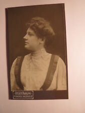 München - 1906 - junge Frau - Portrait von der Seite - Widmung / CDV