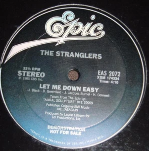 The Stranglers - Let Me Down Easy 1985 12", Single, Promo Epic EAS 2072 Near Min - Picture 1 of 3