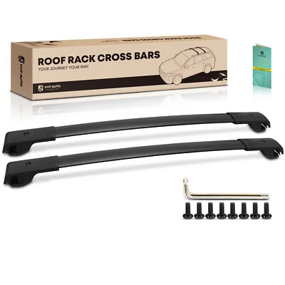 Black Aluminum Alloy Roof Rack Rails Cross Bar for Toyota RAV4 2013 2014-2018 - Image 1 of 4