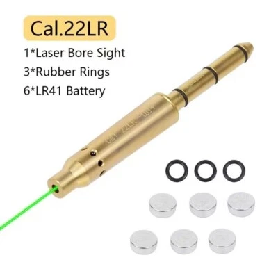 Laser Bore Sight .22LR Cal Green Dot Laser Boresighter End Barrel - Image 1 of 4