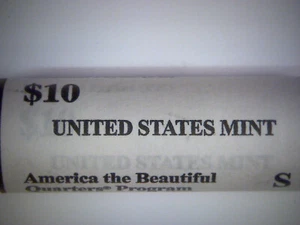 2012 S Puerto Rico El Yunque America The Beautiful Mint Quarter Roll, head-tails - Picture 1 of 4