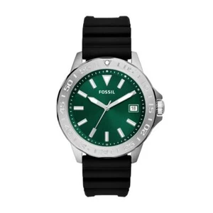 Reloj de Hombre FOSSIL BANNON BQ2783 Silicona Negro Verde - Imagen 1 de 1