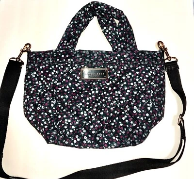 Marc Jacobs Purse Shoulder Bag Color Blue Mirage Multi  Diamond Quilted Floral - Image 1 of 4