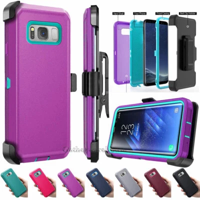 Heavy Duty Shockproof Case Cover Belt Clip Holster For Samsung Galaxy S8/S8 Plus - Image 1 of 4