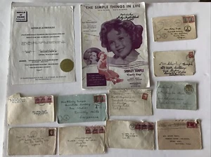 Shirley Temple Signed Sheet Music & Fan Mail Envelopes - Ephemera Collection - Picture 1 of 19