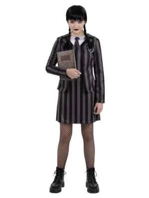 Halloween Childs Gothic School Uniform Costume - Image 1 of 2