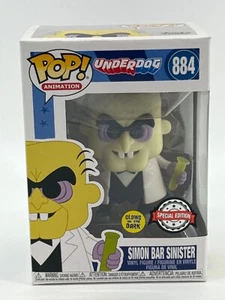 Funko Pop 884 Underdog Simon Bar Sinister GITD Special Edition Vinyl Figure NEW - Picture 1 of 6