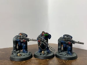 Crimson Fists Space Marines Warhammer 40k GW Painted based 3 x eliminators 546 - Picture 1 of 18