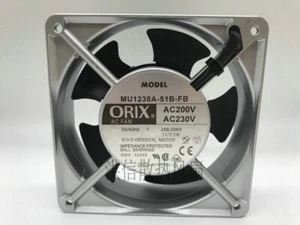 1 pcs ORIX MU1238A-51B-F8 AC220VAC230V 12CM Aluminum Frame AC Fan - Picture 1 of 3