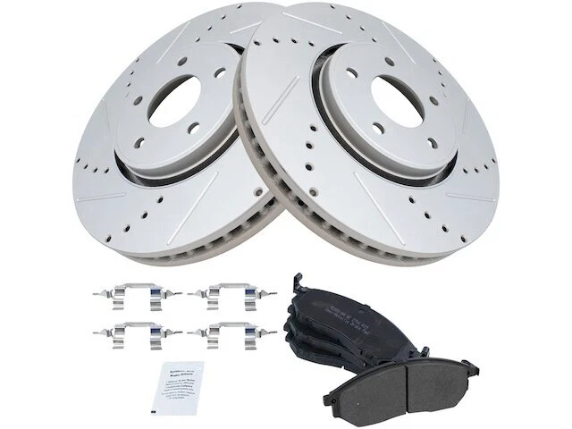 Комплект переднего тормозного колодки и ротора TRQ подходит для Infiniti QX70 2014 3,7 л V6 49SWMN - Изображение 1 из 1