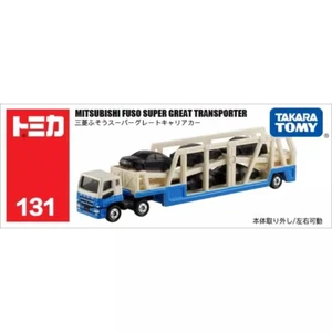 Takara Tomy Tomica 131 MITSUBISHI FUSO SUPER GREAT TRANSPORTER Model Toy Car New - Picture 1 of 4