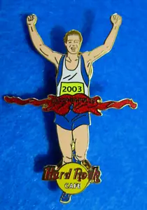 INDIANAPOLIS MARATHON RUNNER ATHELETE 2003 GUITAR FINSH LINE Hard Rock Cafe PIN - Imagen 1 de 1
