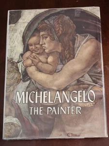 MICHELANGELO THE PAINTER RARE 1964 1ST ED XTRA LRG LITHOGRAPH PRINT ART BOOK - Picture 1 of 15