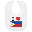 'I Love The Philippines' Soft Cotton Baby Bib (BI00049064)