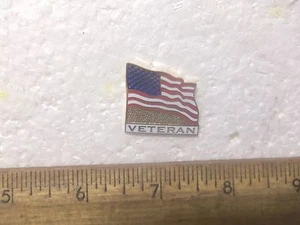 Veteran Pin with United States Flag - Picture 1 of 3